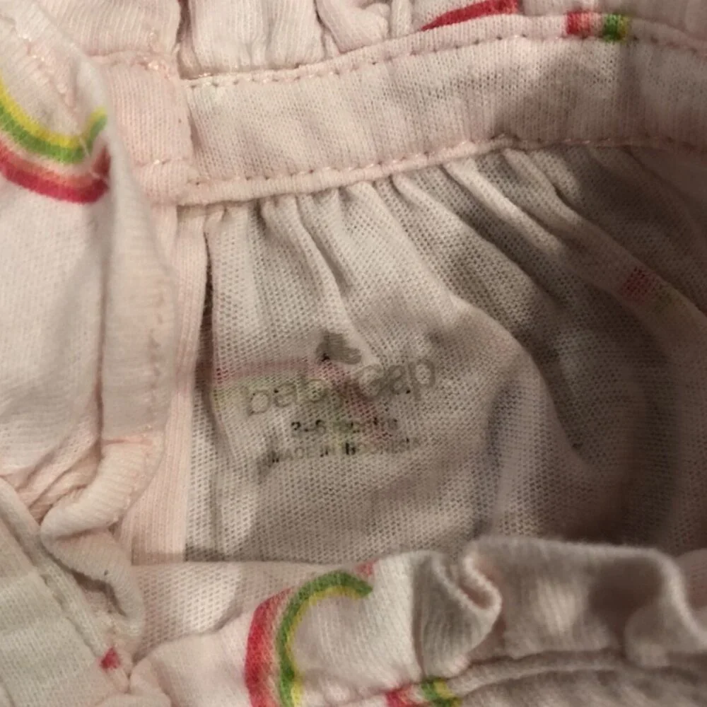 Baby Gap 3-6m Pink Rainbow Bubble Romper